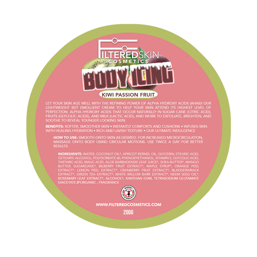 Body Icing Brightening Cream (Kiwi Passion Fruit)